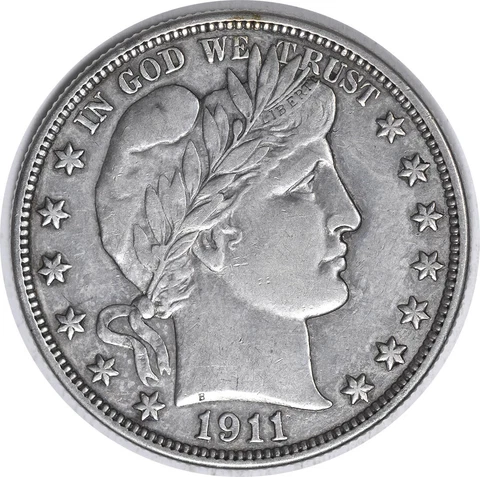 1911-S Barber Silver Half Dollar EF Uncertified #249 Cover