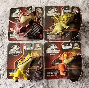 NEW!Jurassic World Snap Squad Attitudes Dinosaur Action Figures 4 PC. Bundle Lot - Picture 1 of 6