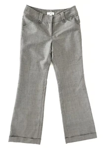 Pantalón estilo Bear Two tiro bajo espiga gris para mujer talla 34 EE. UU. 2 - Imagen 1 de 6