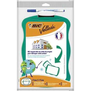 BIC Ardoise effaçable "recyclée" VELLEDA double face, avec feutre et effacette - Picture 1 of 3