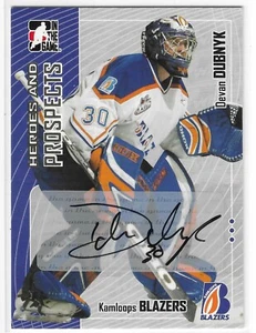2005-06 IN THE GAME HEROES & PROSPECTS DEVAN DUBNYK AUTO #A-DD KAMLOOPS BLAZERS - Picture 1 of 2