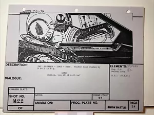 Star Wars Storyboards Empire Strikes Back Filmrequisiten Hoth Snow Speeder At-at - Bild 1 von 16