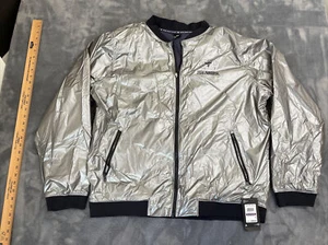New Under Armour Men's Project Rock Disrupt Bomber Jacket Metallic Size 2XL - Picture 1 of 12