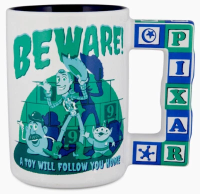 Disney Pixar Toy Story Haunted Mansion Pirates of the Caribbean 2 Sided Mug NEW - Image 1 of 2