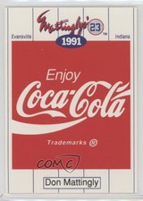 1991 Coca-Cola Mattingly's 23 Don Mattingly #15
