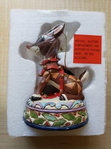 Enesco Jim Shore Rudolph Traditions Lighted Ornament Red-Nosed Reindeer 4017296 - Picture 1 of 8