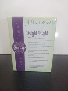 Fright Night Bat & Moon Halloween Scentsy Plug-In Retired Wax Warmer - Picture 1 of 8