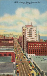 Superior Street, Blick nach Osten - Duluth, Minnesota Postkarte 1122 - Bild 1 von 2