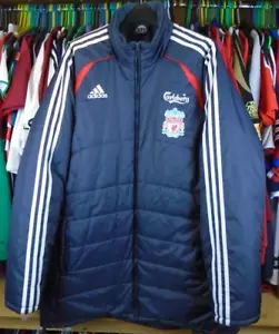 Liverpool 2006 Adidas FUSSBALL FUSSBALL WATTIERT MANAGER MANTEL JACKE LARGE - Bild 1 von 9