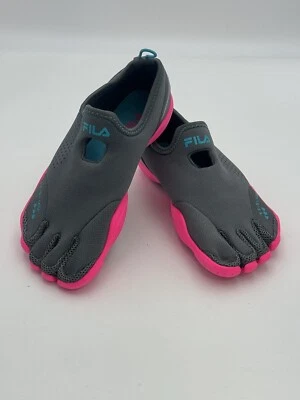 Fila Skele-toes Sz 6 womens gray pink water sports shoes Ex  EZ-Slide - Image 1 of 4