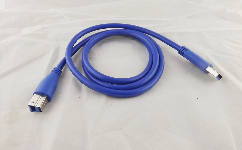 10pcs USB 3.0 Type A Male Plug To B Male Printer Scanner Data Cord Cable 1m/3ft - Image 1 of 4
