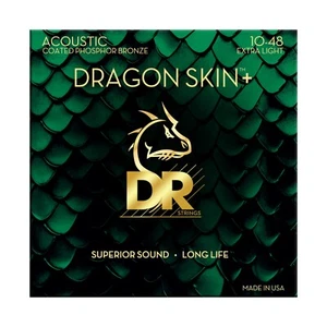 DR DAP-10 Dragon Skin Phosphor Bronze Akustikgitarrensaiten, Ex Lt 0,010-048 - Bild 1 von 1