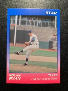 1989 Star Co. NOLAN RYAN Minor League Stats Card #2  of 11 Texas Rangers