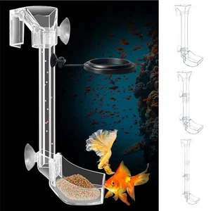 1pc Aquarium Fish Tank Shrimp Feeder Clear Feeding Tube Hook W/Cleaning Brush - Picture 1 of 15