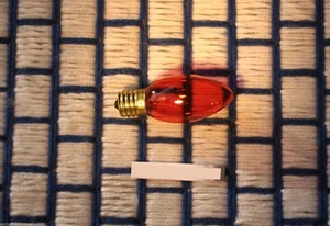 Box of 24 NEW C9 AMBER transparent orange 7w CHRISTMAS string LIGHT bulb 130V - Picture 1 of 5