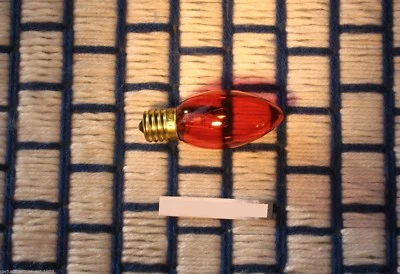 Box of 24 NEW C9 AMBER transparent orange 7w CHRISTMAS string LIGHT bulb 130V  - Image 1 of 4