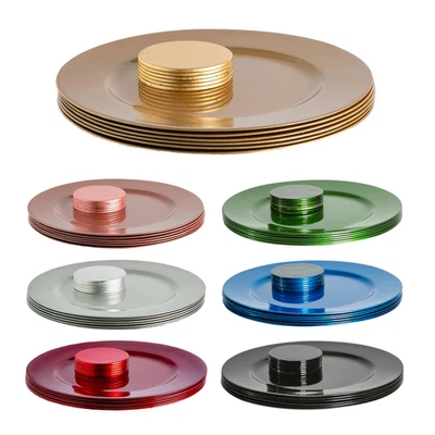 Argon Geschirr 12 Stück Metall Ladegerät Teller Set - Bild 1 von 4