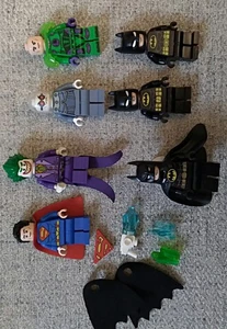 7 LEGO DC Minifigures Joker Batman Superman Lex Luther Mr. Freeze - Picture 1 of 8