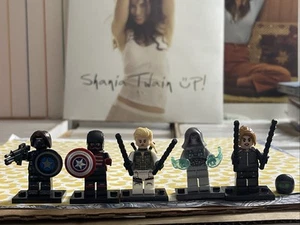 WINTER SOLDIER US AGENT YELENA BLACK WIDOW GHOST LEGO MINIFIG LOT thunderbolts - Picture 1 of 13
