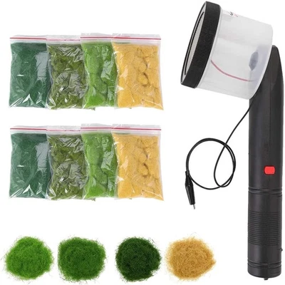 MARKENLOS Mini Beflockungsmaschine Gras Applikator Master DIY-Landschaftsmodellierung Tool