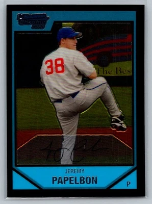 2007 Bowman #BC6 Jeremy Papelbon Chrome Prospects - Image 1 of 2