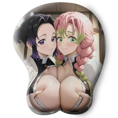 3D oppai Anime MousePad with Wrist Rest by Demon Slayer Mitisuri x Shinobo #01 - Image 1 of 3