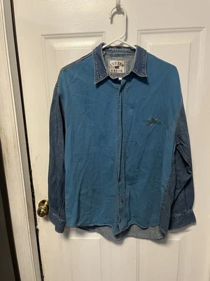 Vintage Cutter And Buck Medium Two Tone Denim Button Down - Image 1 of 4