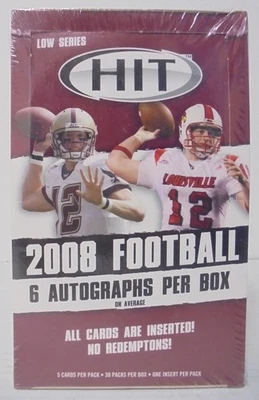2008 Sage Hit Football Low Series Hobby Box - Image 1 of 2