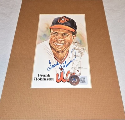 FRANK ROBINSON Auto Signed Perez Steele - BECKETT CERTIFIED - FRAMED - Image 1 of 4