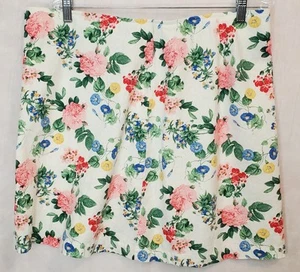 Old Navy Mini Floral Linen Blend Whimseycore White Pink Cottagecore Size XL - Picture 1 of 3