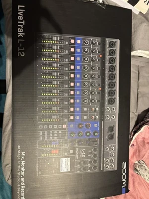 ZOOM LiveTrak L-12 12ch Live Podcast Digital Mixer and Recorder BRAND NEW - Image 1 of 2