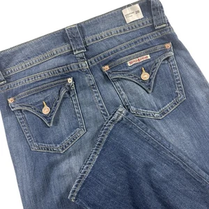 Hudson Jeans Signature Boot Cut Low Rise Flap Pocket Womens 28 Hack Medium Wash - Picture 1 of 11