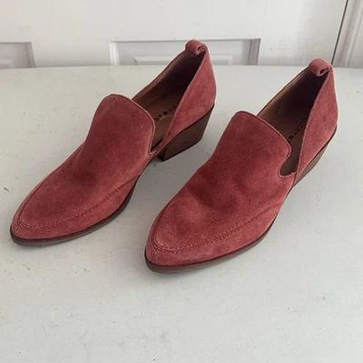 Zapatos mocasines de gamuza Lucky Brand para mujer talla 7,5 recortados Mahzan Western Foto 1 de 4