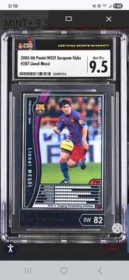 2005 Panini WCCF European CLUBS #287 Lionel Messi GRADE 9.5 MINT RC Rookie Card - Image 1 of 2