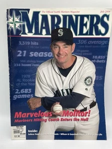 July 2004 Seattle Mariners Magazine Paul Molitor Edgar Martinez Bret Boone - Picture 1 of 8