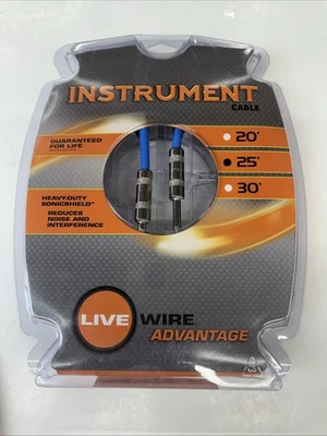 Cable de instrumento Live Wire Advantage 25 pies resistente nuevo Foto 1 de 3