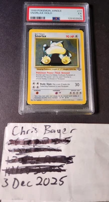 Pokémon TCG Snorlax #11/64 Jungle Unlimited, Holographic, Graded PSA 5, EX - Image 1 of 4