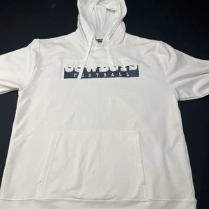 Felpa con cappuccio Dallas Cowboys NFL Clary pullover bianca taglia XL rialzata ricamata - Foto 1 di 12