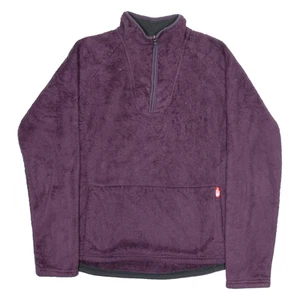 THE NORTH FACE Womens Jumper Purple 1/4 Zip Tight Knit M - Picture 1 of 6