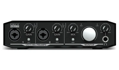 Mackie Onyx Producer 2.2 2x2 USB Audio MIDI Recording Studio Interface - Image 1 of 4