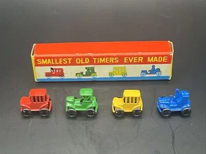 VINTAGE Miniature Car Set SMALLEST OLD TIMERS EVER MADE Cars - 3/4" - Picture 1 of 11
