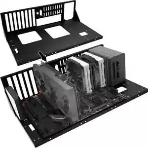 1PZ Custodia Computer Gaming Struttura Aperta in Acciaio Lega - Compatibile ATX/M-ATX/ITX, Air - Foto 1 di 6