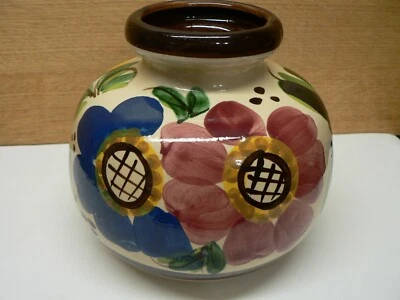 Blumenvase Scheurich Keramik handbemalt Lava-Design 284/15 - 70er Jahre  W-Germa - Bild 1 von 4