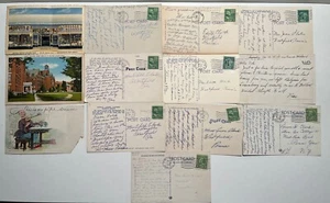 Lot Of 13 1930s-1950s Postcards Used/ Unused - Picture 1 of 12