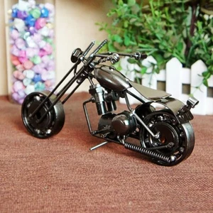 Rare Handmade Metal Motorcycle Model Collection Motorbike Figurine Boys Toy Gift - Picture 1 of 24
