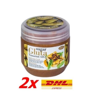 2x SUGAR GLUTA Scrub Tamarind for whitening skin AHA Brightening fine texture - Picture 1 of 12