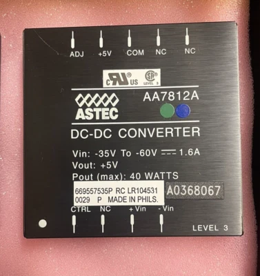 AA7812A Astec DC to DC Converter and Switching Regulator Module 1-OUT 5V 8A 40W - Image 1 of 2