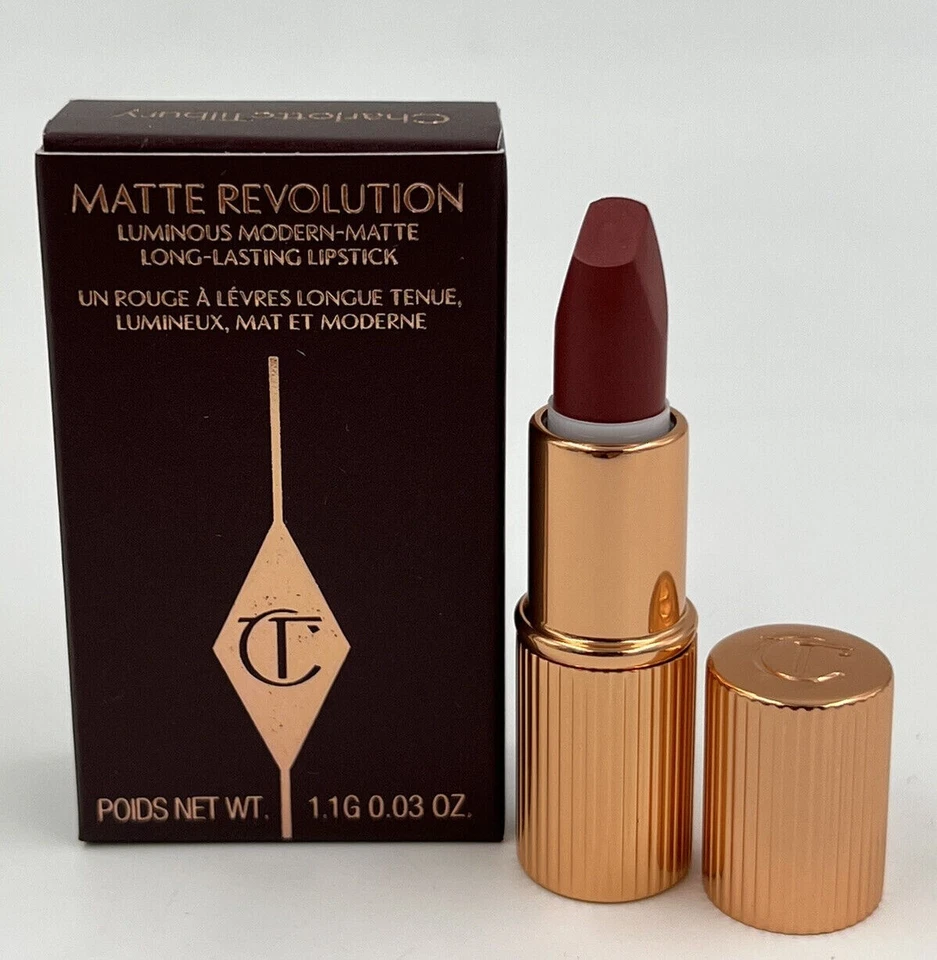 Charlotte Tilbury Matte Revolution 'Walk Of No Shame" Mini Lippenstift (1,1g) Neu in OVP
