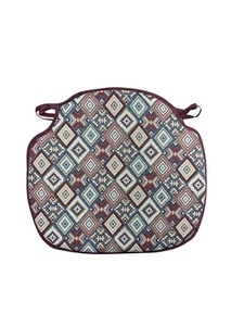 Aztec Tapestry Large Spindle Back Tie-On Seat Pad. Kitchen/Dining - Picture 1 of 5