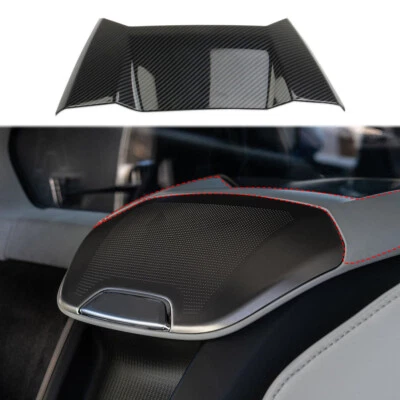 Rejilla de altavoz superior estilo cascada de fibra de carbono para Chevrolet Corvette C8 Foto 1 de 4